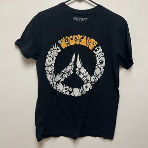 Overwatch T Shirt Mens Small Blizzard Character Logo Black Think Geek